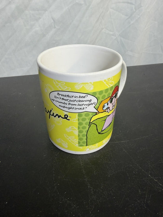 Vintage Hallmark Maxine 'Breakfast in Bed' Sarcastic Quote Coffee Mug - Wormhole Thrift