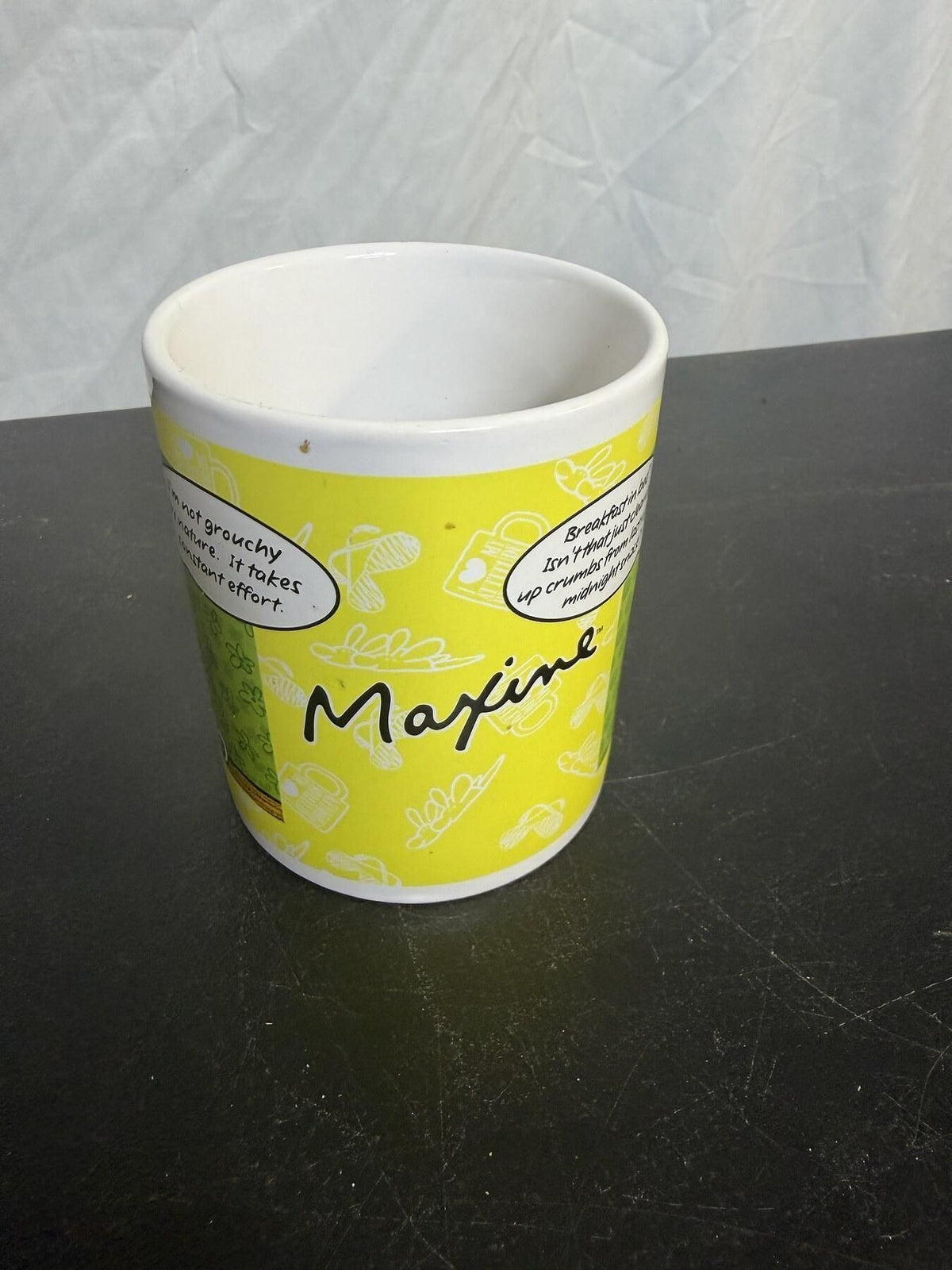 Vintage Hallmark Maxine 'Breakfast in Bed' Sarcastic Quote Coffee Mug - Wormhole Thrift