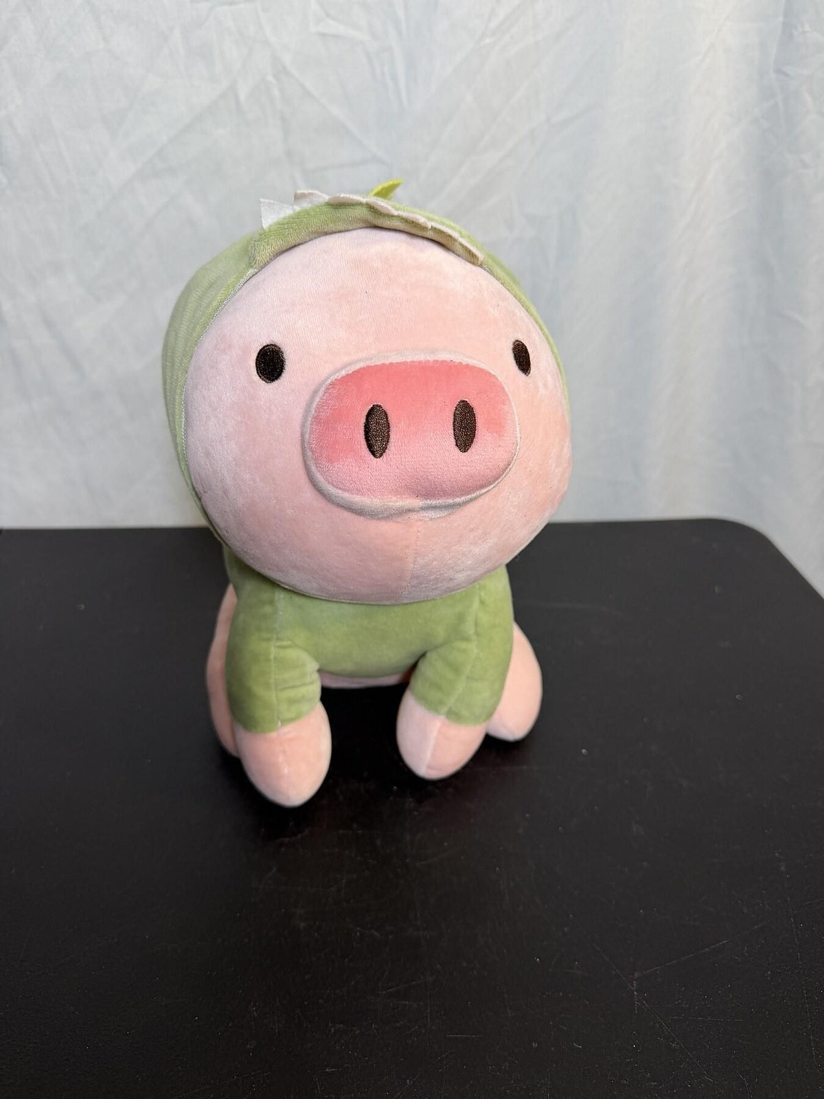 MINISO Pink Pig in Green Dinosaur Costume Plush Toy 10.6in - Wormhole Thrift