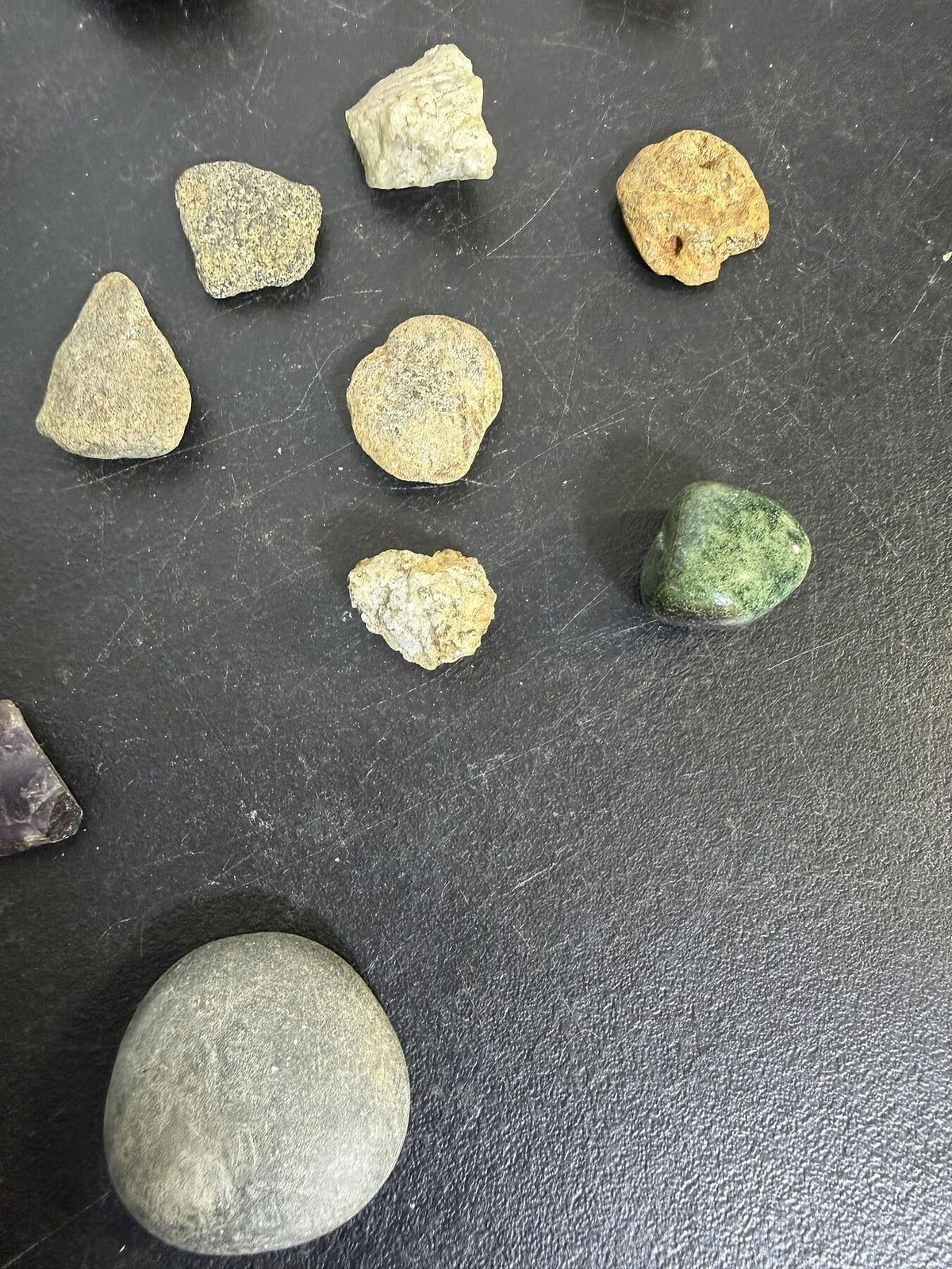 13 Pc Assorted Natural Rocks & Tumbled Crystals - Amethyst, Sodalite - Wormhole Thrift