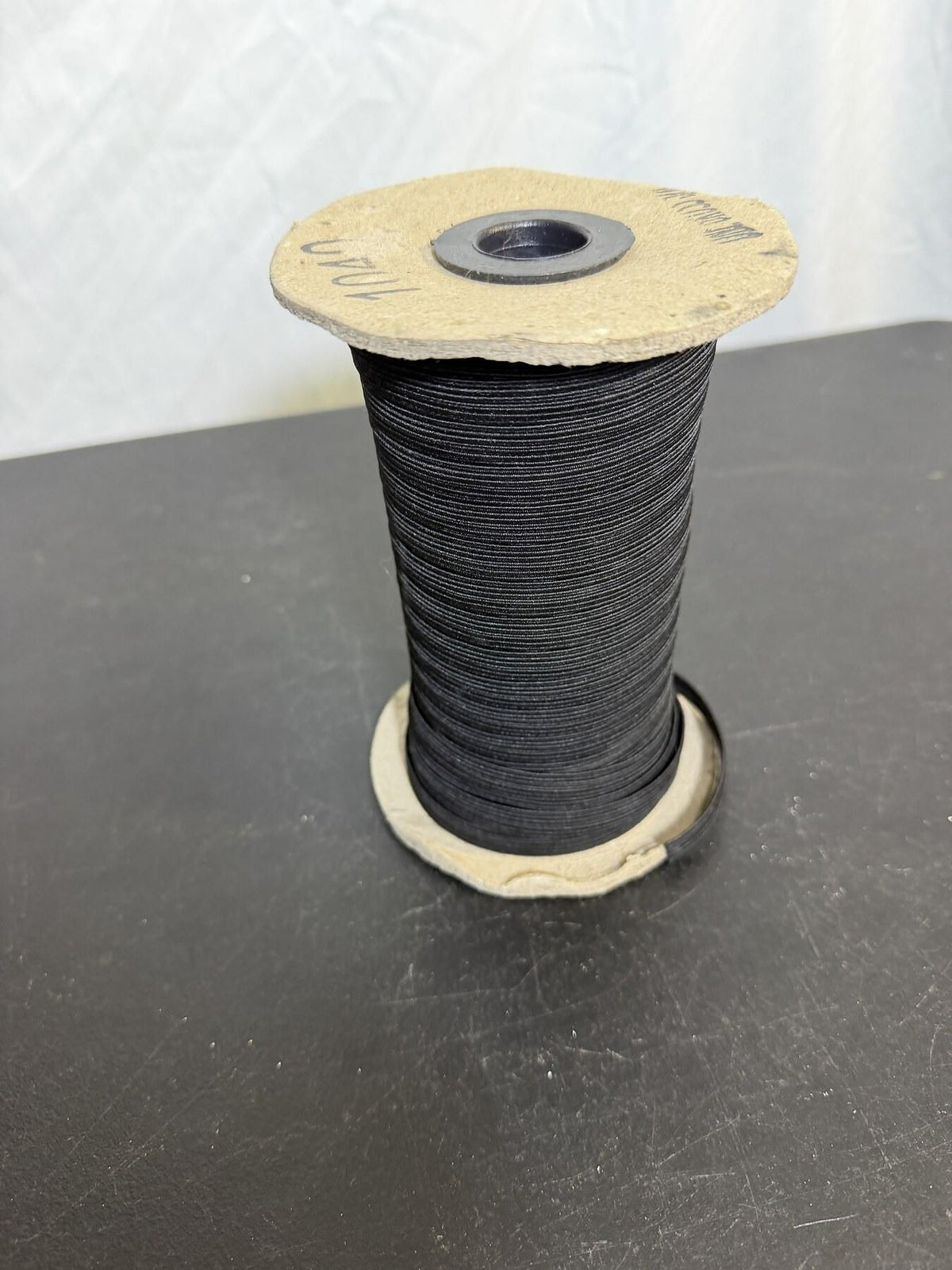 Vintage UUL CROSS Black Elastic Spool 1040 Sewing Craft Supply - Wormhole Thrift