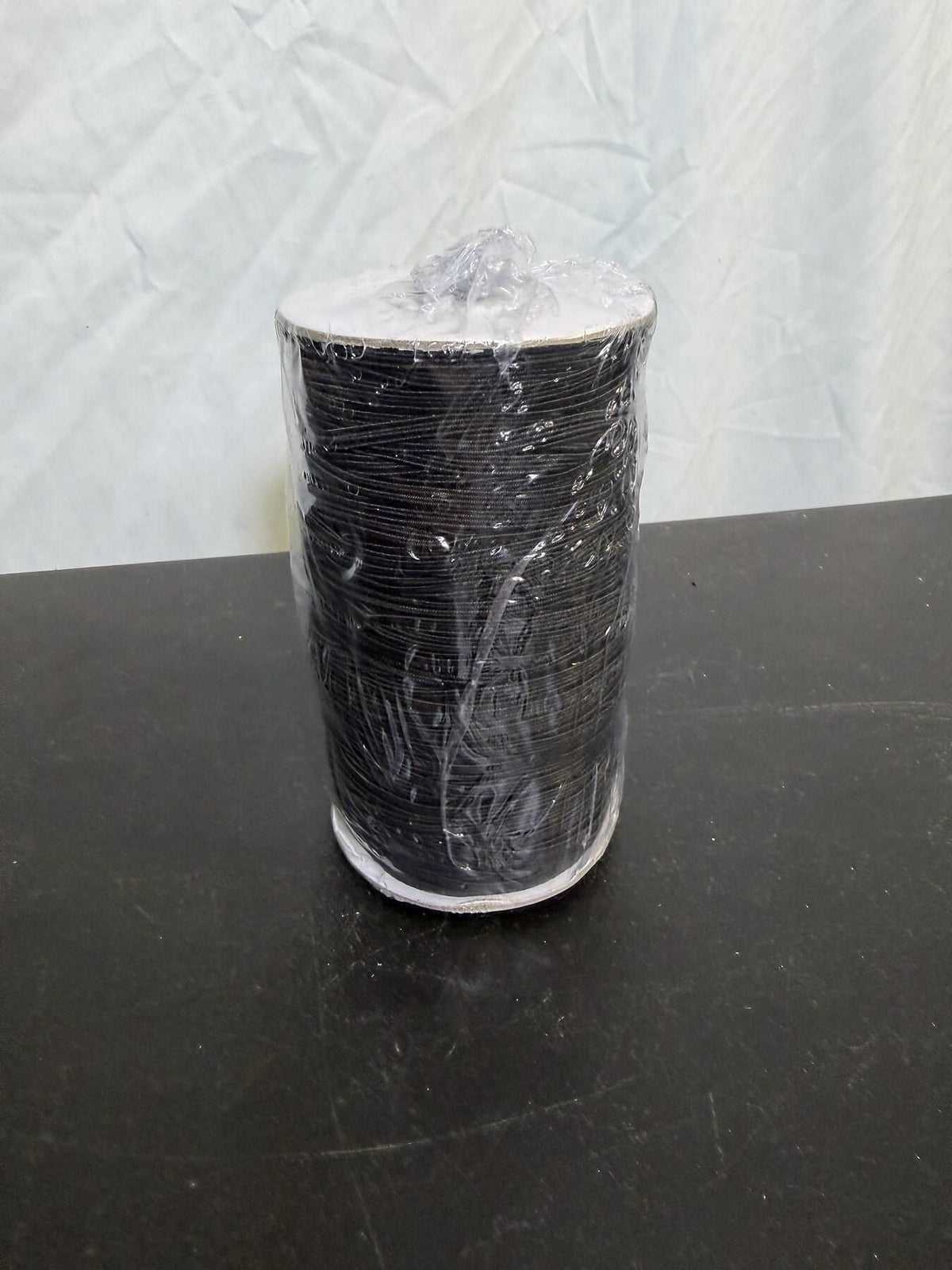 New Large Spool Black Elastic Band Cord Craft Sewing Supply - Wormhole Thrift