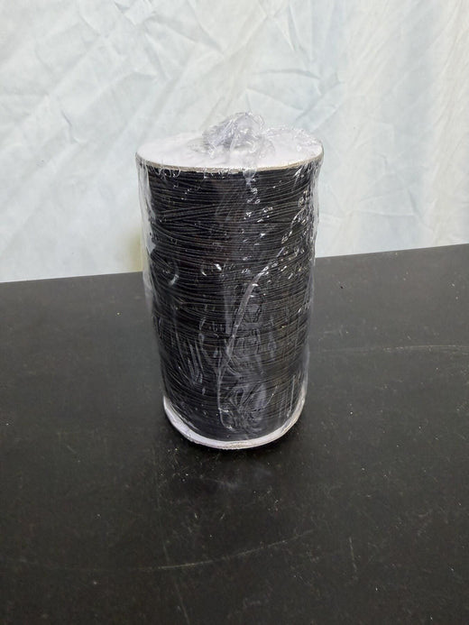 New Large Spool Black Elastic Band Cord Craft Sewing Supply - Wormhole Thrift