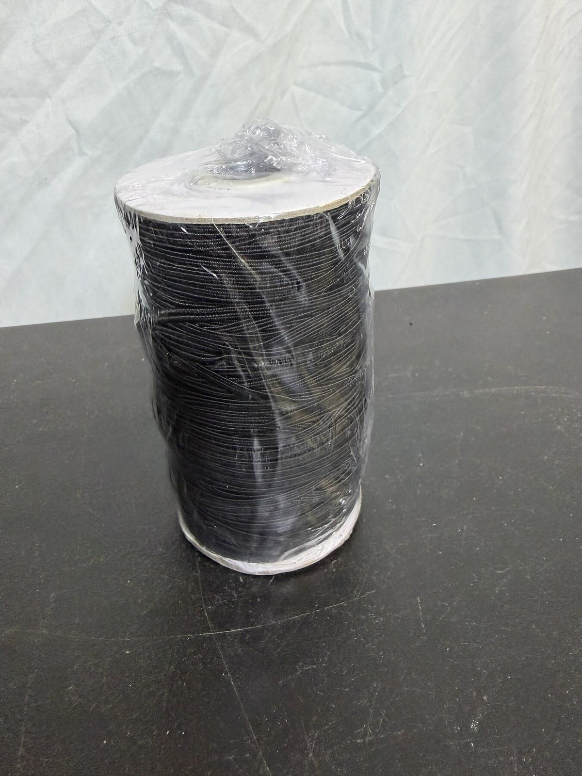 New Large Spool Black Elastic Band Cord Craft Sewing Supply - Wormhole Thrift