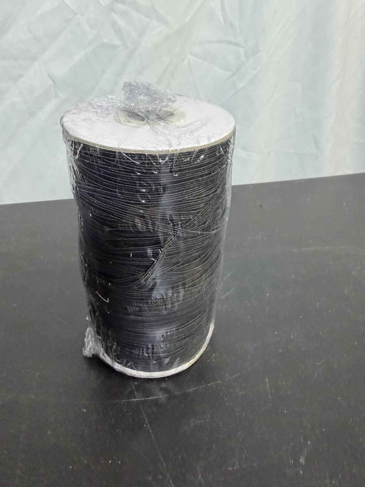 New Large Spool Black Elastic Band Cord Craft Sewing Supply - Wormhole Thrift