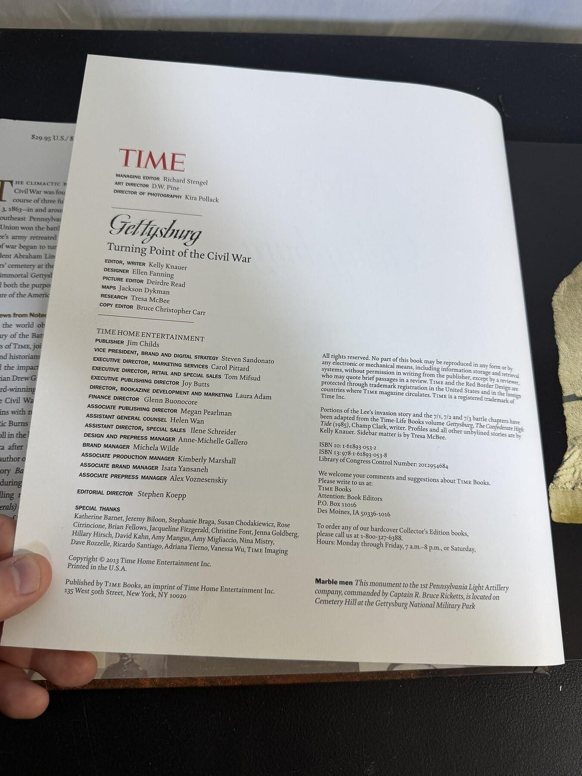 TIME Gettysburg: Turning Point of the Civil War 150th Anniversary Hardcover Book - Wormhole Thrift