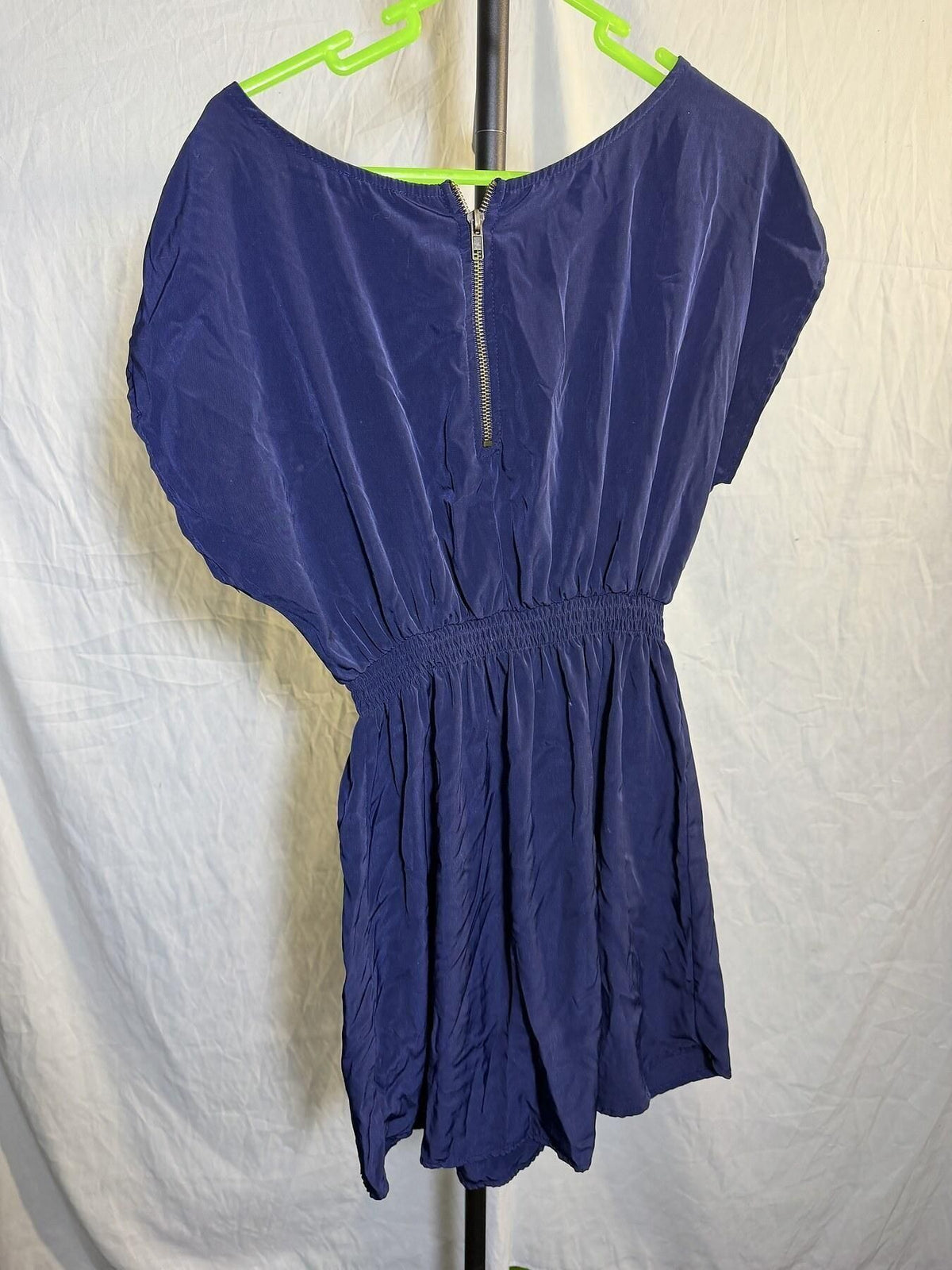 One Clothing Navy Short Sleeve Romper Jumpsuit Size S - Wormhole Thrift