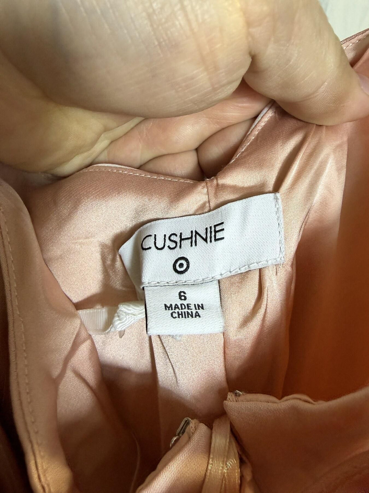 Cushnie for Target Colorblock Pleated Maxi Dress Pink Magenta Size 6 - Wormhole Thrift