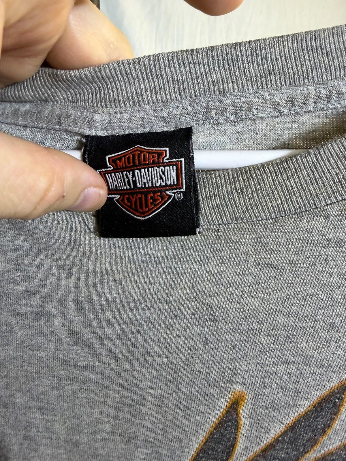 Vintage Harley-Davidson Greenville SC Eagle T-Shirt Men's Grey - Wormhole Thrift