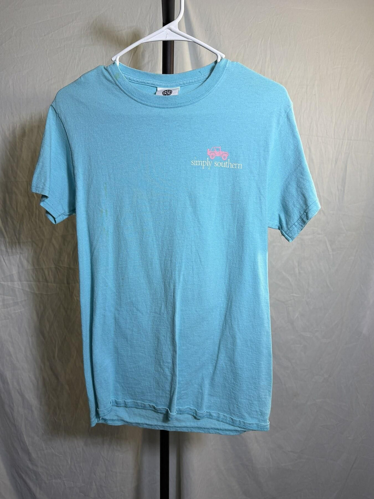 Simply Southern Blue Jeep Surfboards 'Sunny Days' Graphic T-Shirt Small - Wormhole Thrift