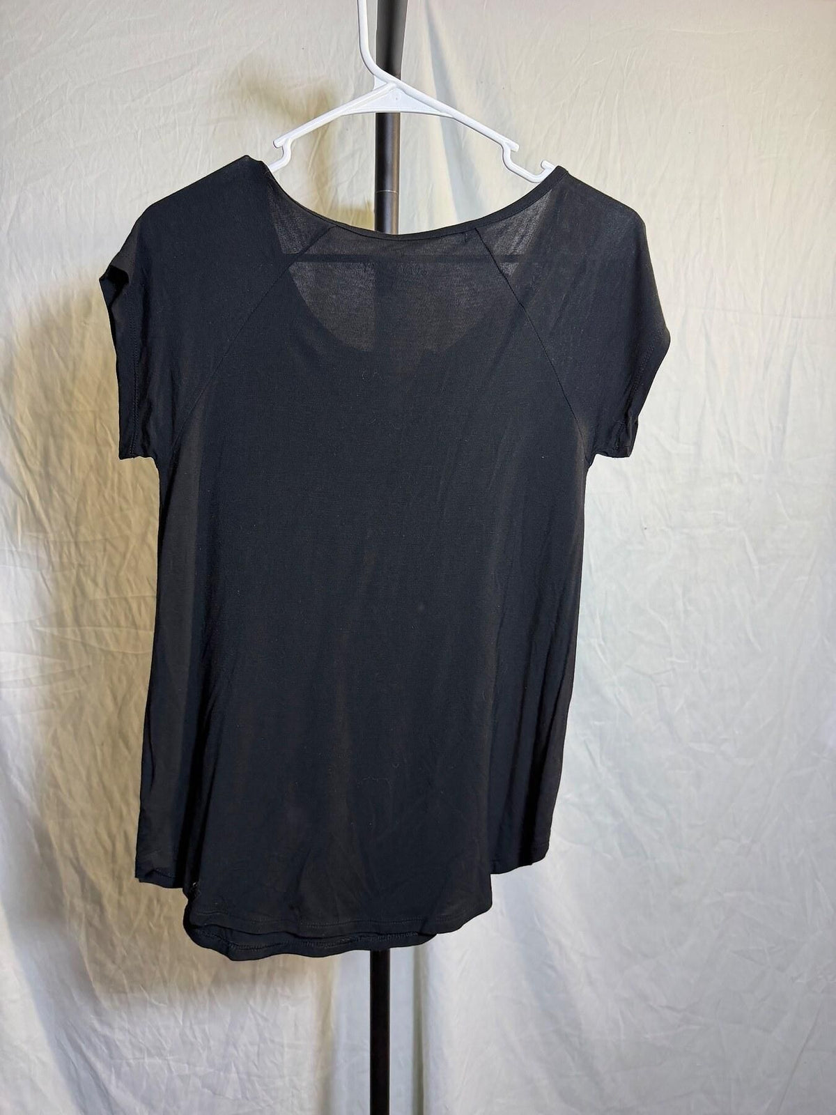 American Eagle Soft & Sexy Black Lace-Up V-Neck Top Women's XS - Wormhole Thrift