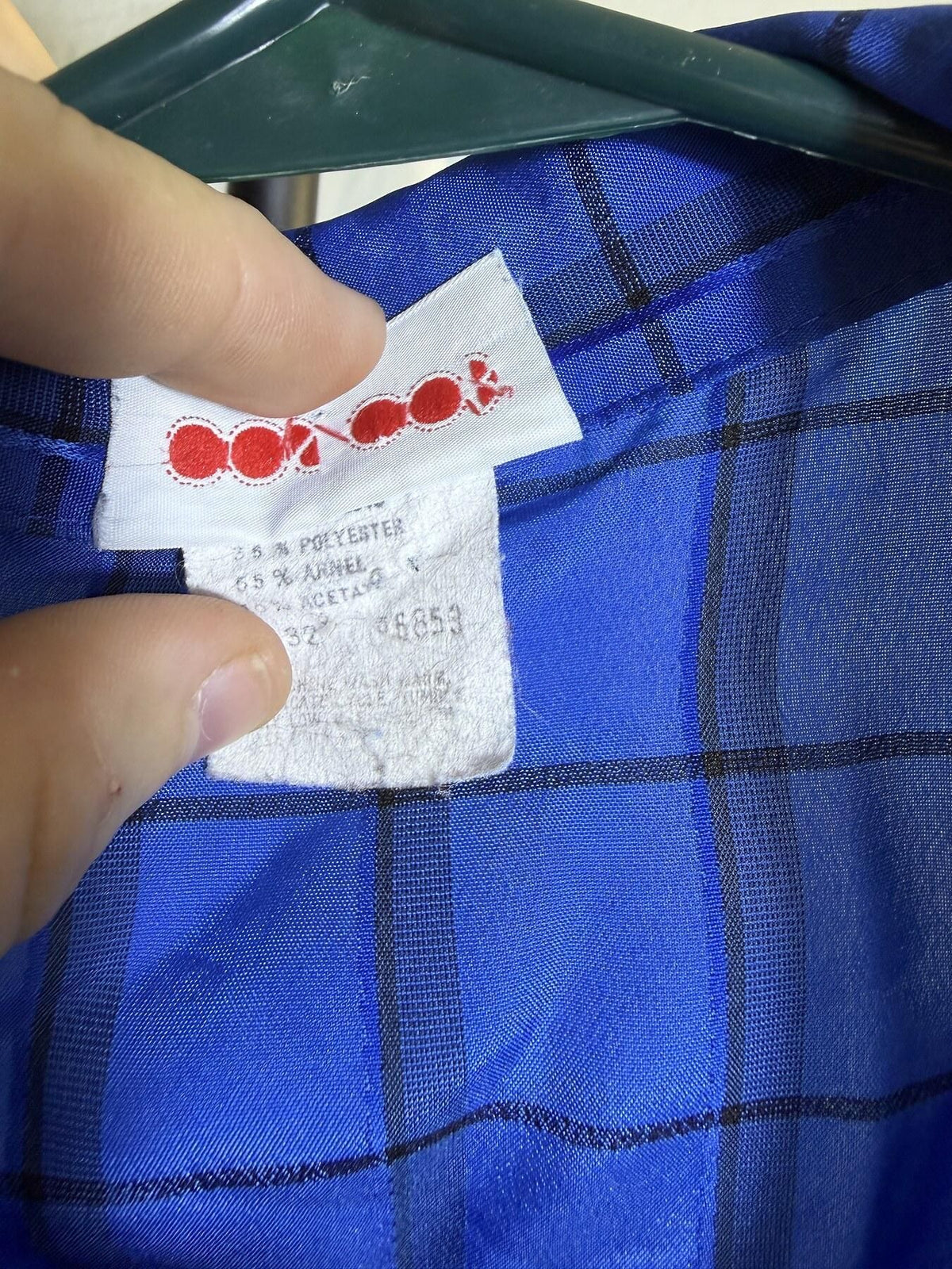 Vintage COS COB Blue Plaid Long Sleeve Button Up Blouse Shirt - Wormhole Thrift