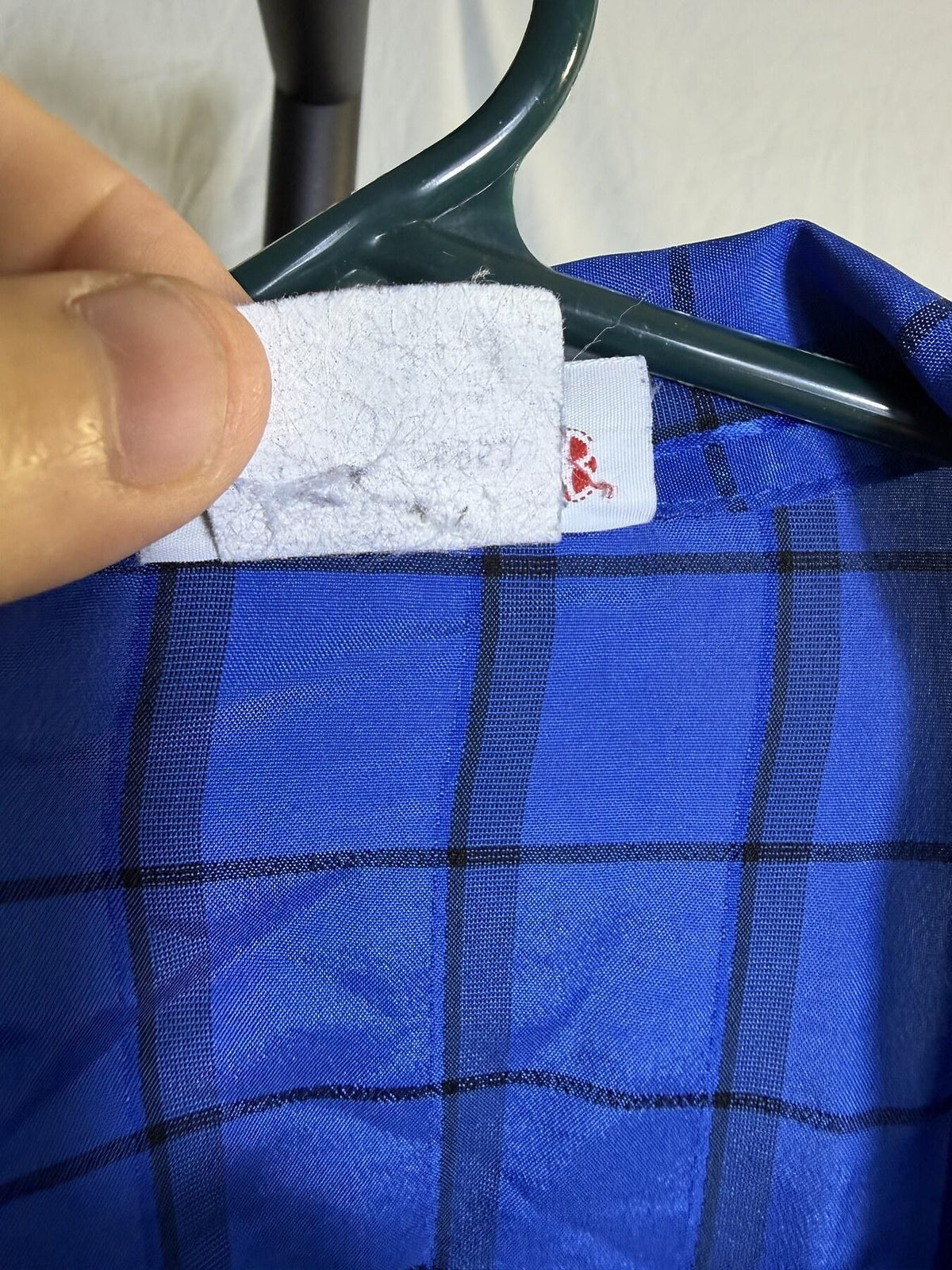 Vintage COS COB Blue Plaid Long Sleeve Button Up Blouse Shirt - Wormhole Thrift