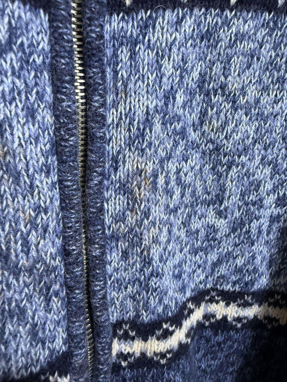 Vintage Dressbarn Blue Striped Ramie Cotton Full Zip Cardigan Sweater Size S - Wormhole Thrift