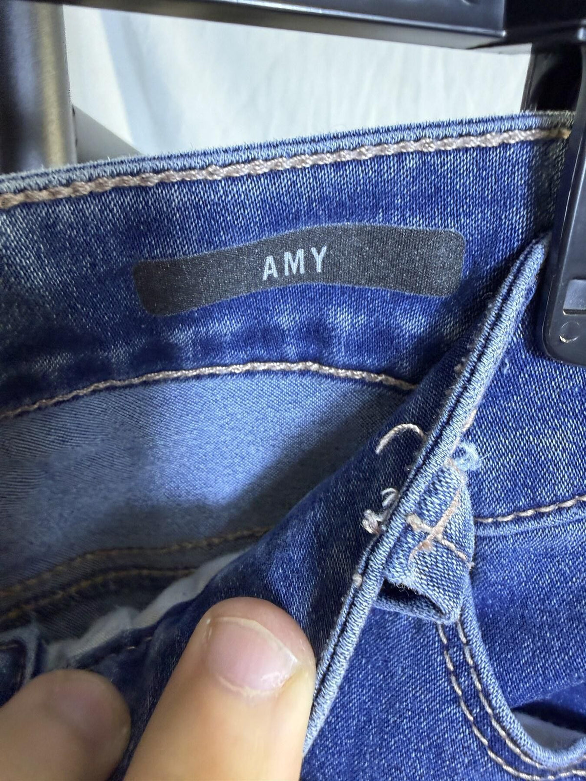 Bandolino Amy Straight Leg Jeans Women's Size 12 Blue Denim Pants - Wormhole Thrift
