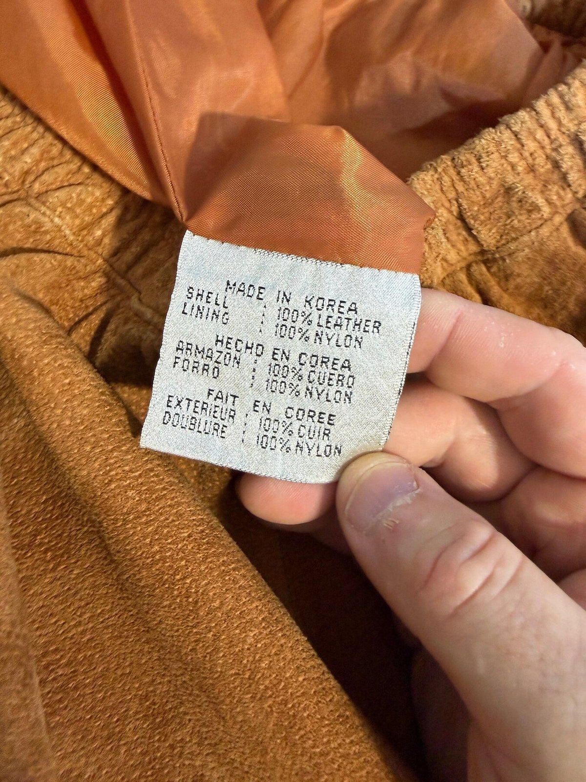 Vintage Global Identity G-III 1X Brown Suede Leather Paneled Midi Skirt - Wormhole Thrift