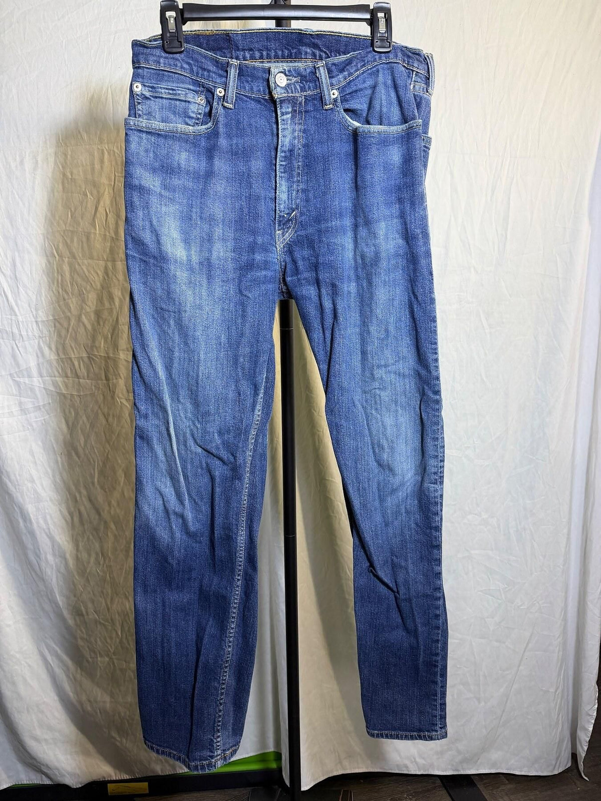 Levi's Men's Blue Denim Stretch Jeans W34 L32 - Wormhole Thrift
