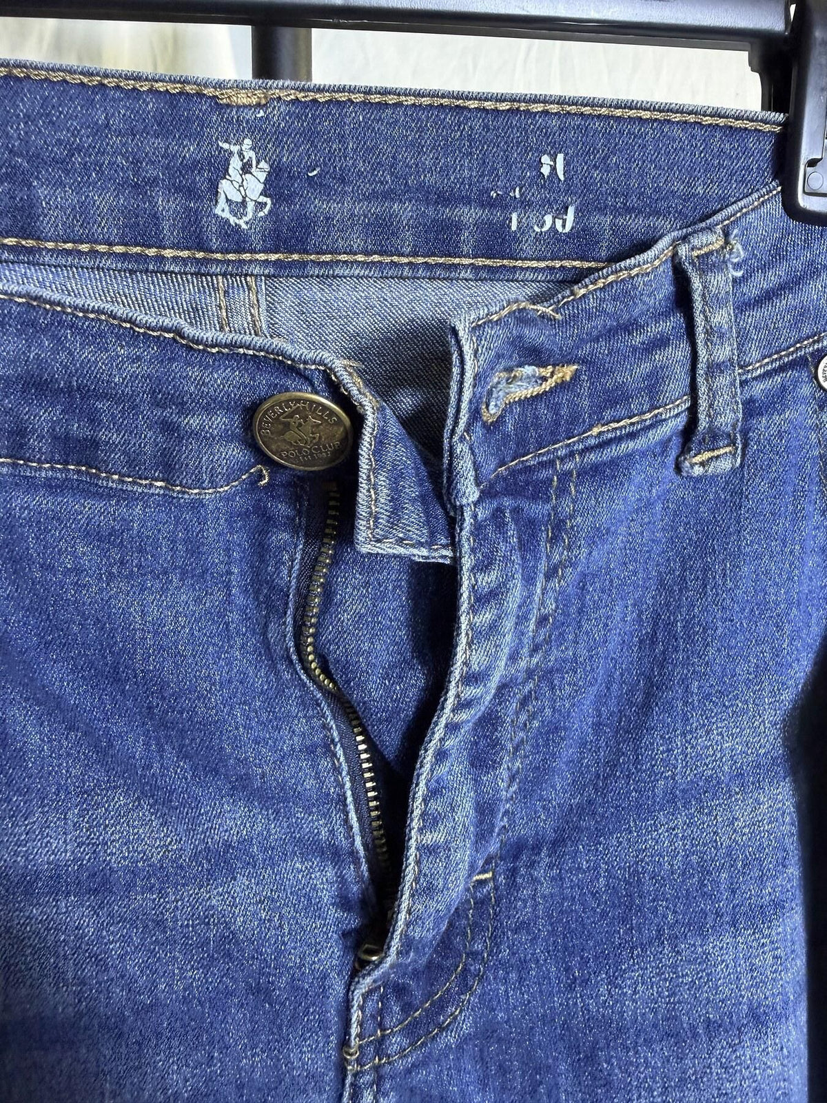 Beverly Hills Polo Club Men's Blue Denim Jeans Size 40x39 - Wormhole Thrift