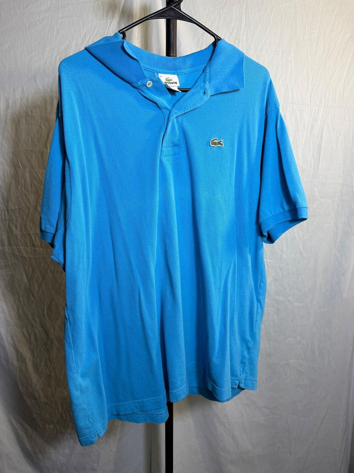 Lacoste Men's Blue 100% Cotton Classic Polo Shirt Size 9 - Wormhole Thrift