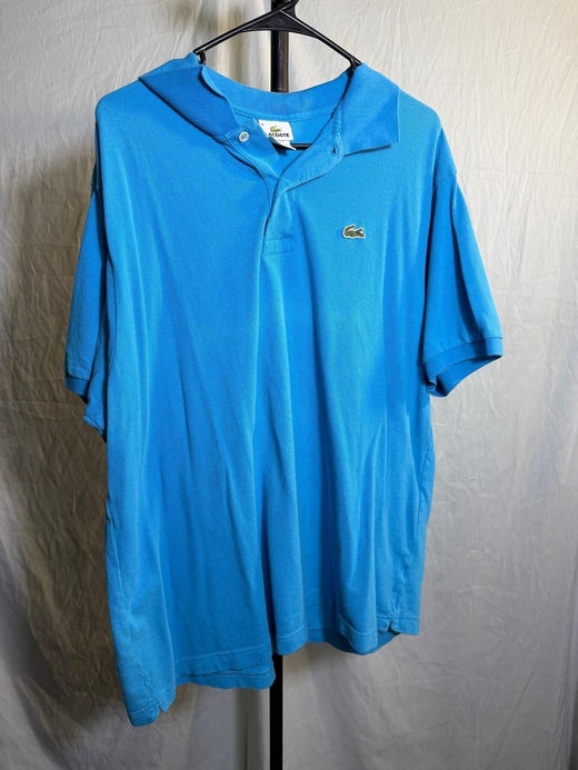 Lacoste Men's Blue 100% Cotton Classic Polo Shirt Size 9 - Wormhole Thrift