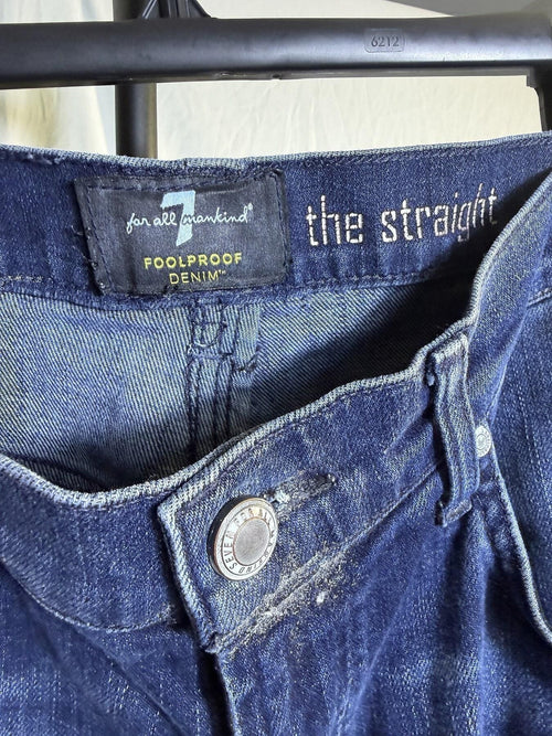 7 For All Mankind Men's The Straight Foolproof Denim Jeans Size 33 - Wormhole Thrift