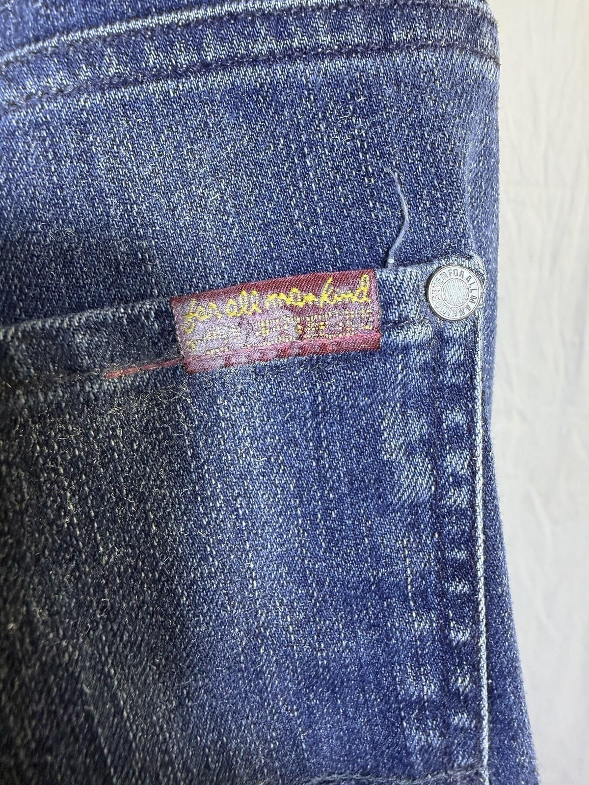 7 For All Mankind Men's The Straight Foolproof Denim Jeans Size 33 - Wormhole Thrift