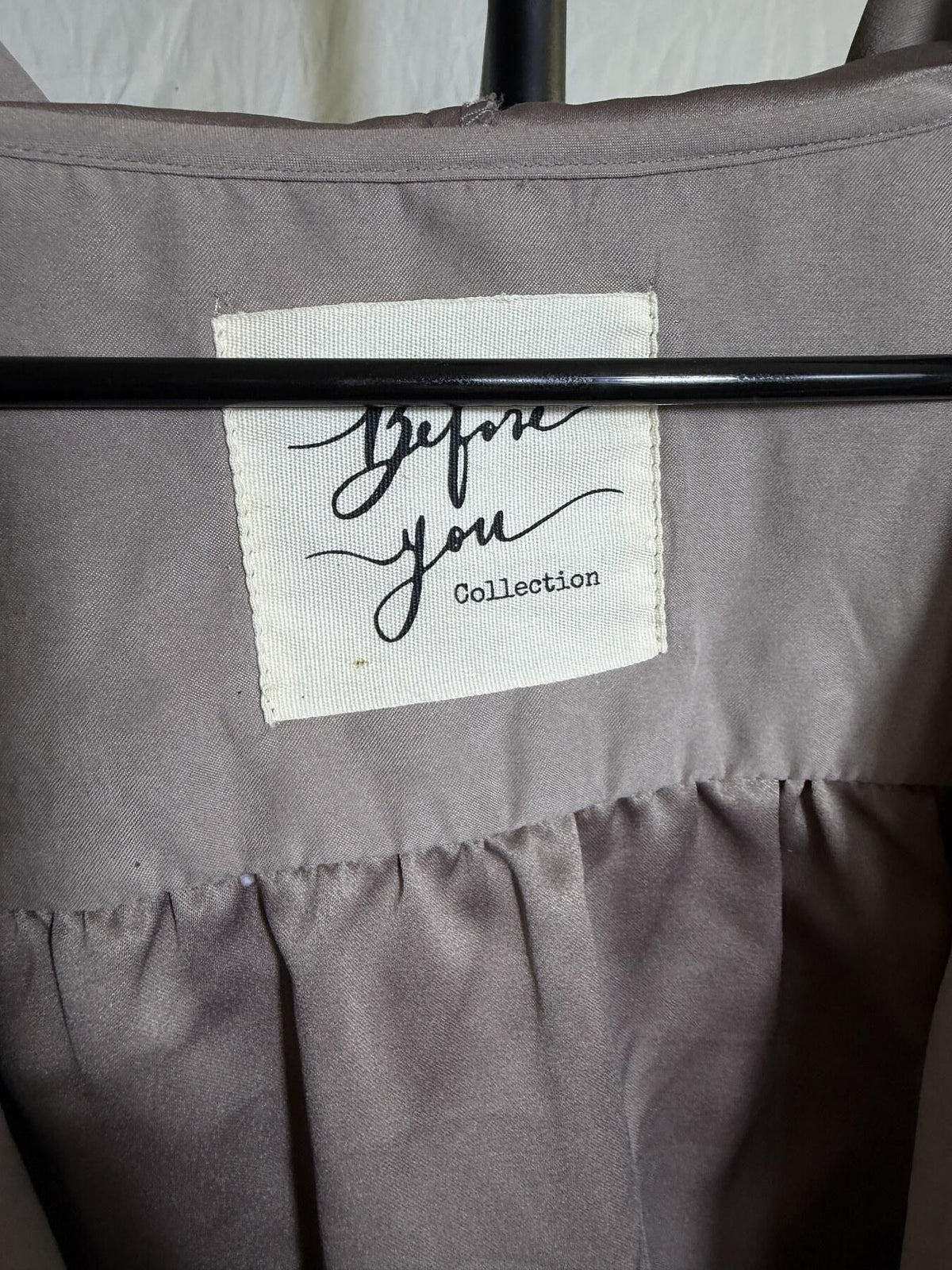 Before You Collection Women's Hooded Drawstring Utility Jacket Size S Taupe - Wormhole Thrift