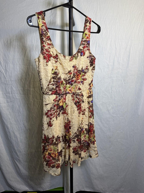AS U WISH Floral Lace Sleeveless Mini Dress Size S - Wormhole Thrift