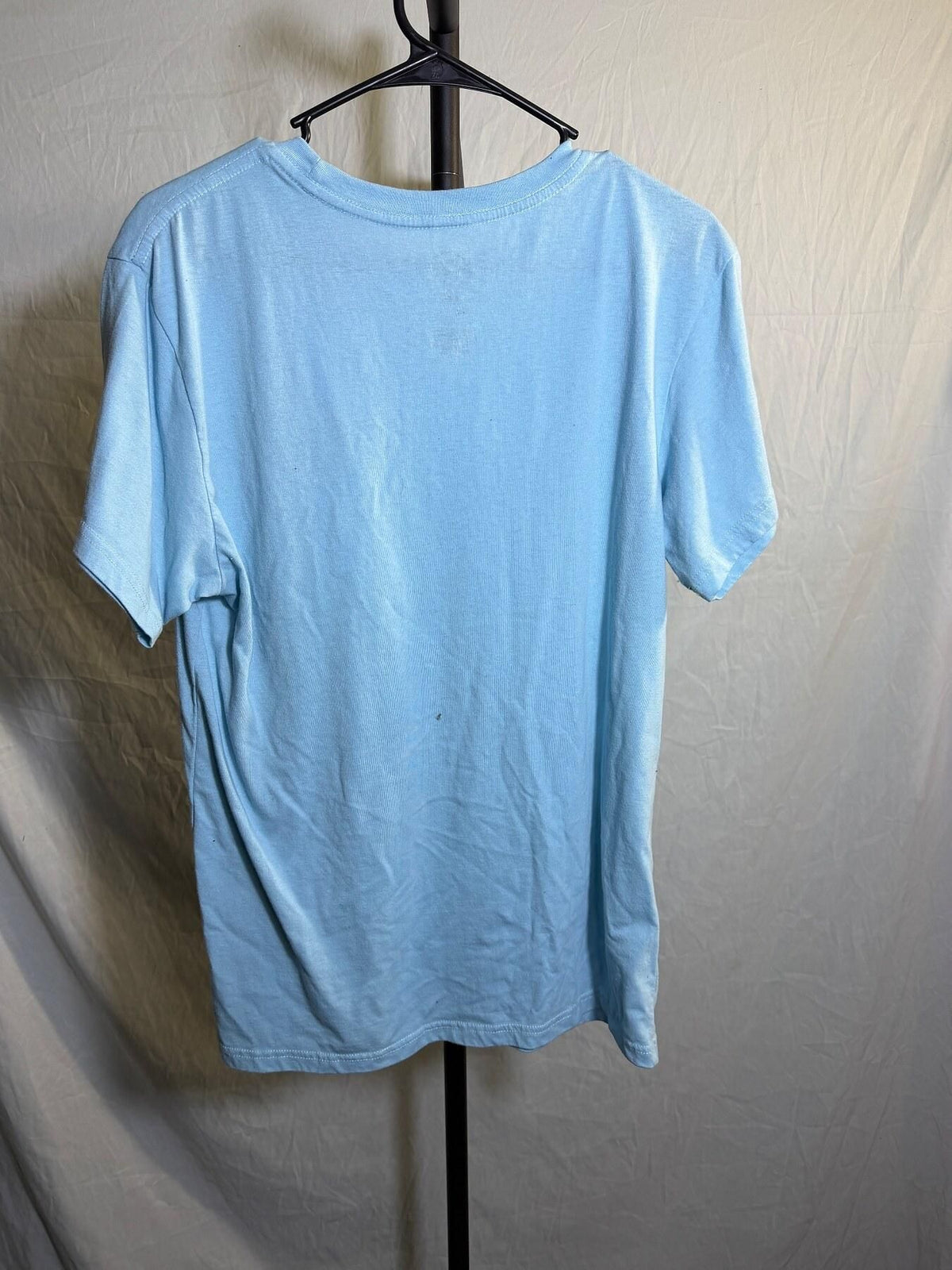 The Simpsons Bart Simpson Embroidered Graphic Tee Light Blue Men's XL - Wormhole Thrift