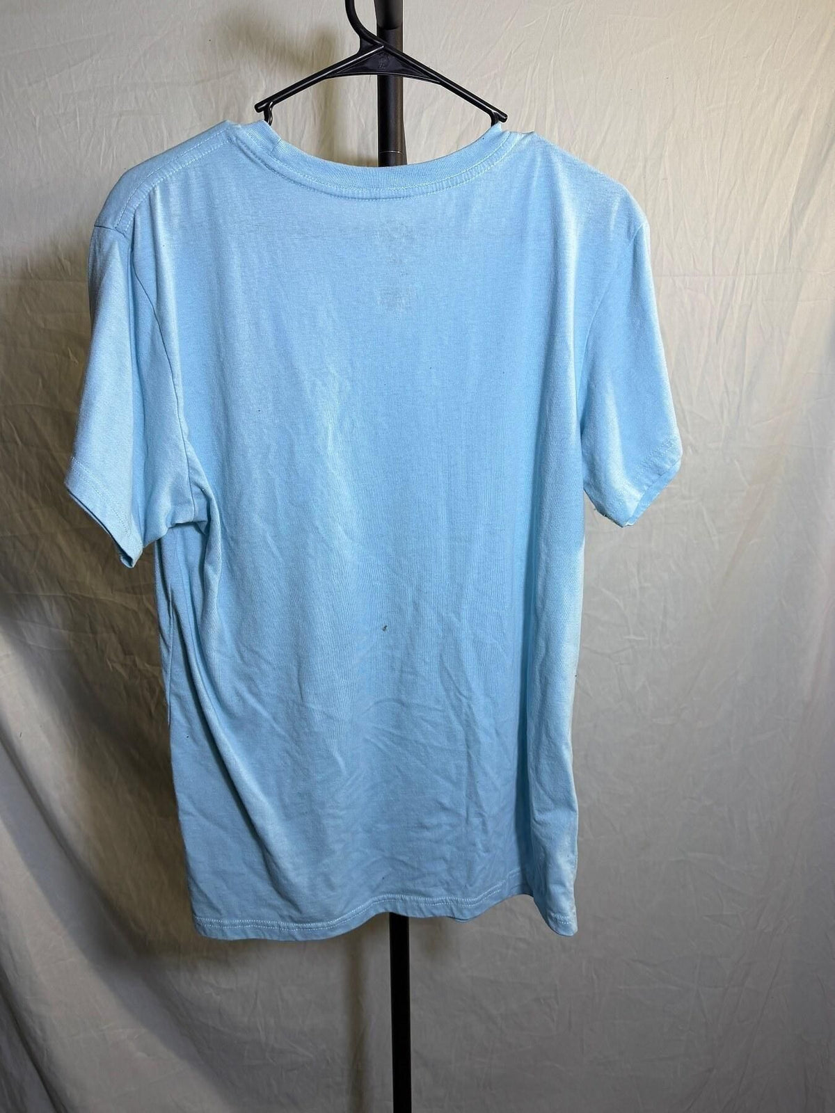 The Simpsons Bart Simpson Embroidered Graphic Tee Light Blue Men's XL - Wormhole Thrift