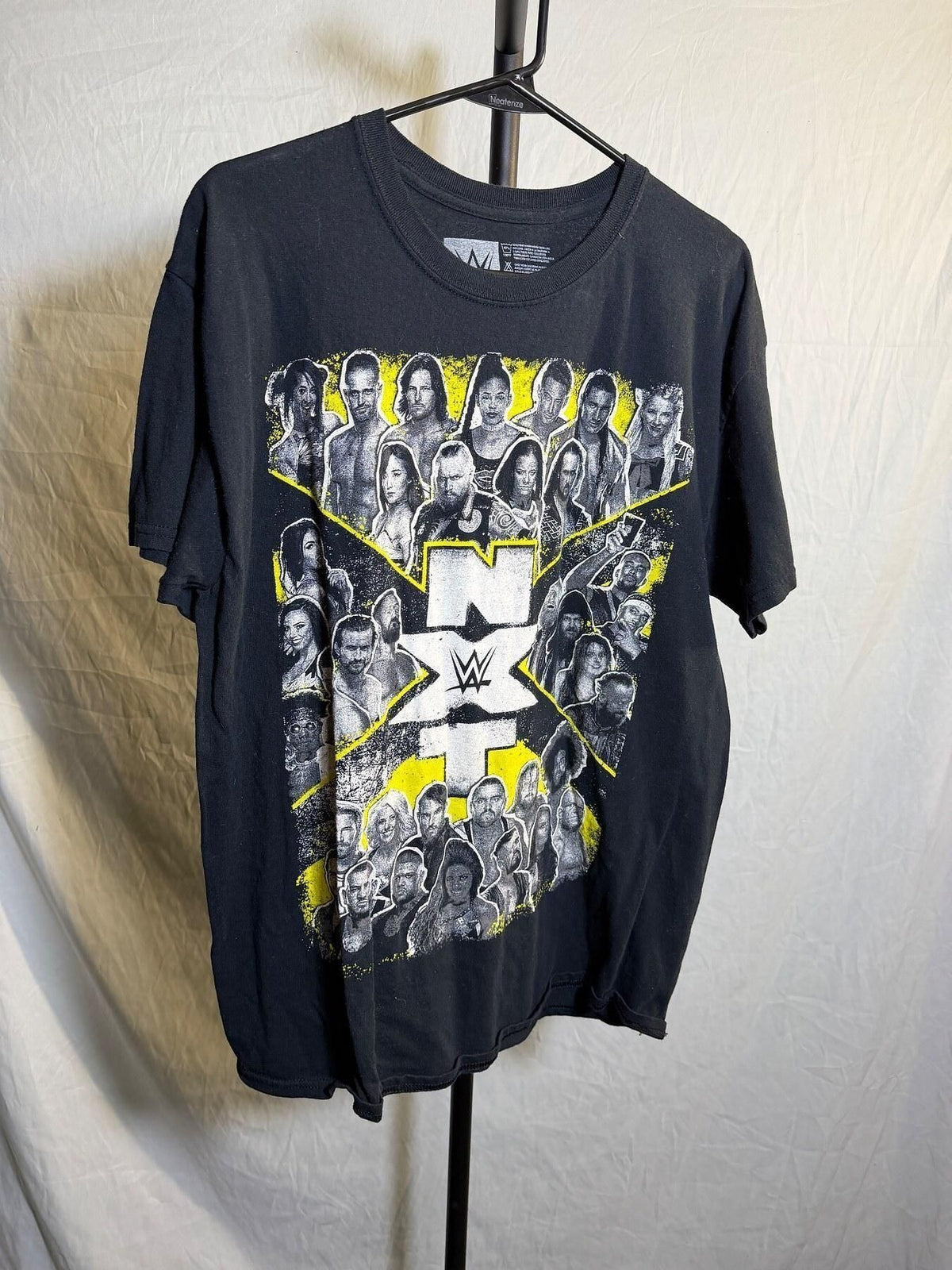 WWE NXT #WeAreNXT Wrestler Collage Black T-Shirt Men's Size Large 2017 - Wormhole Thrift