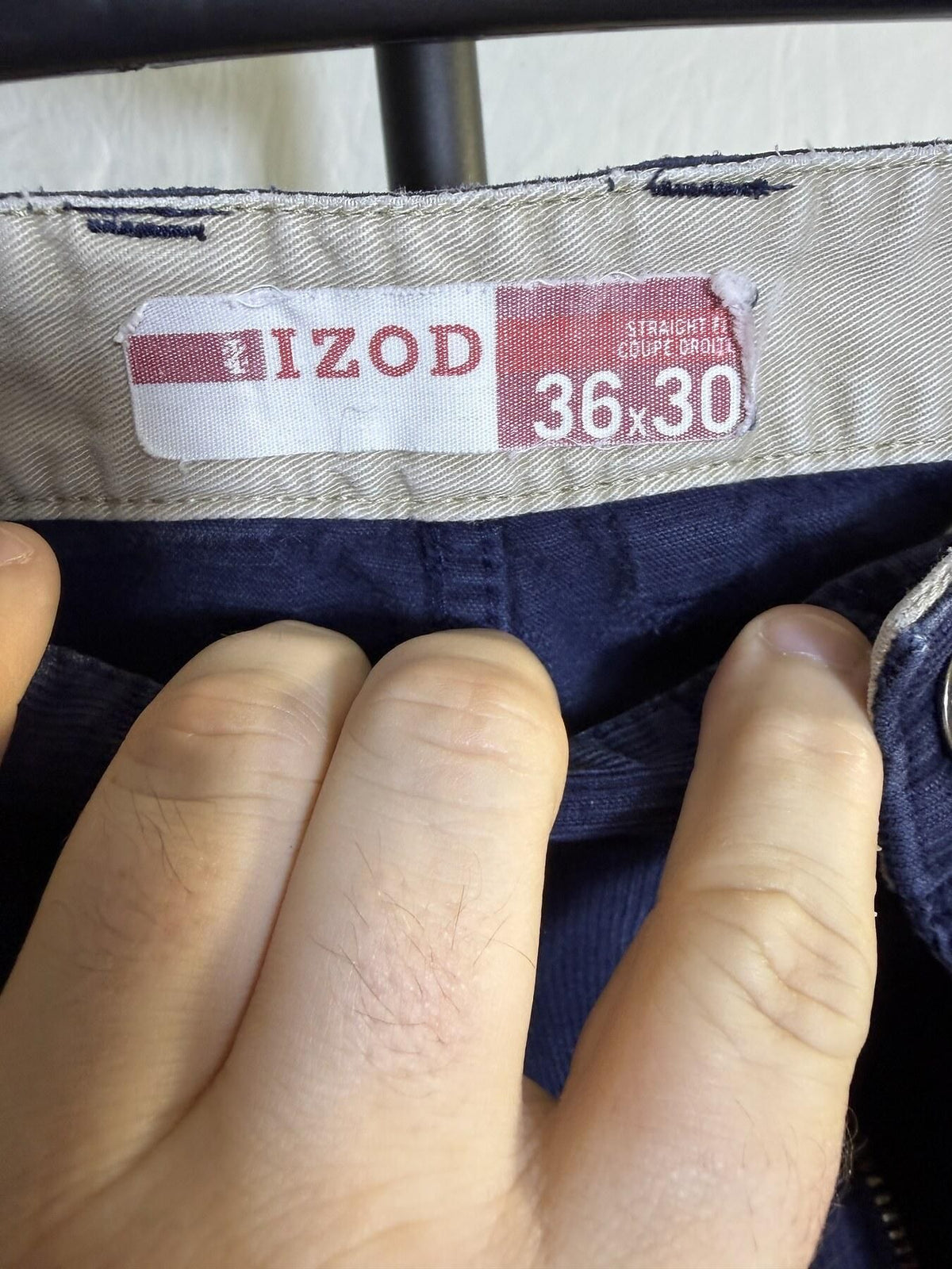 IZOD Men's Blue Straight Fit Corduroy Pants 36x30 - Wormhole Thrift