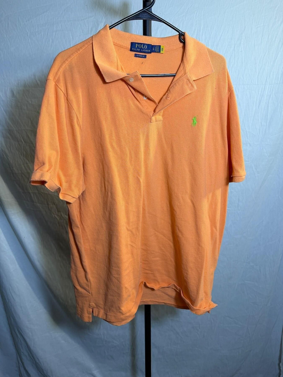 Polo Ralph Lauren Men's Orange Classic Fit Polo Shirt XL - Wormhole Thrift
