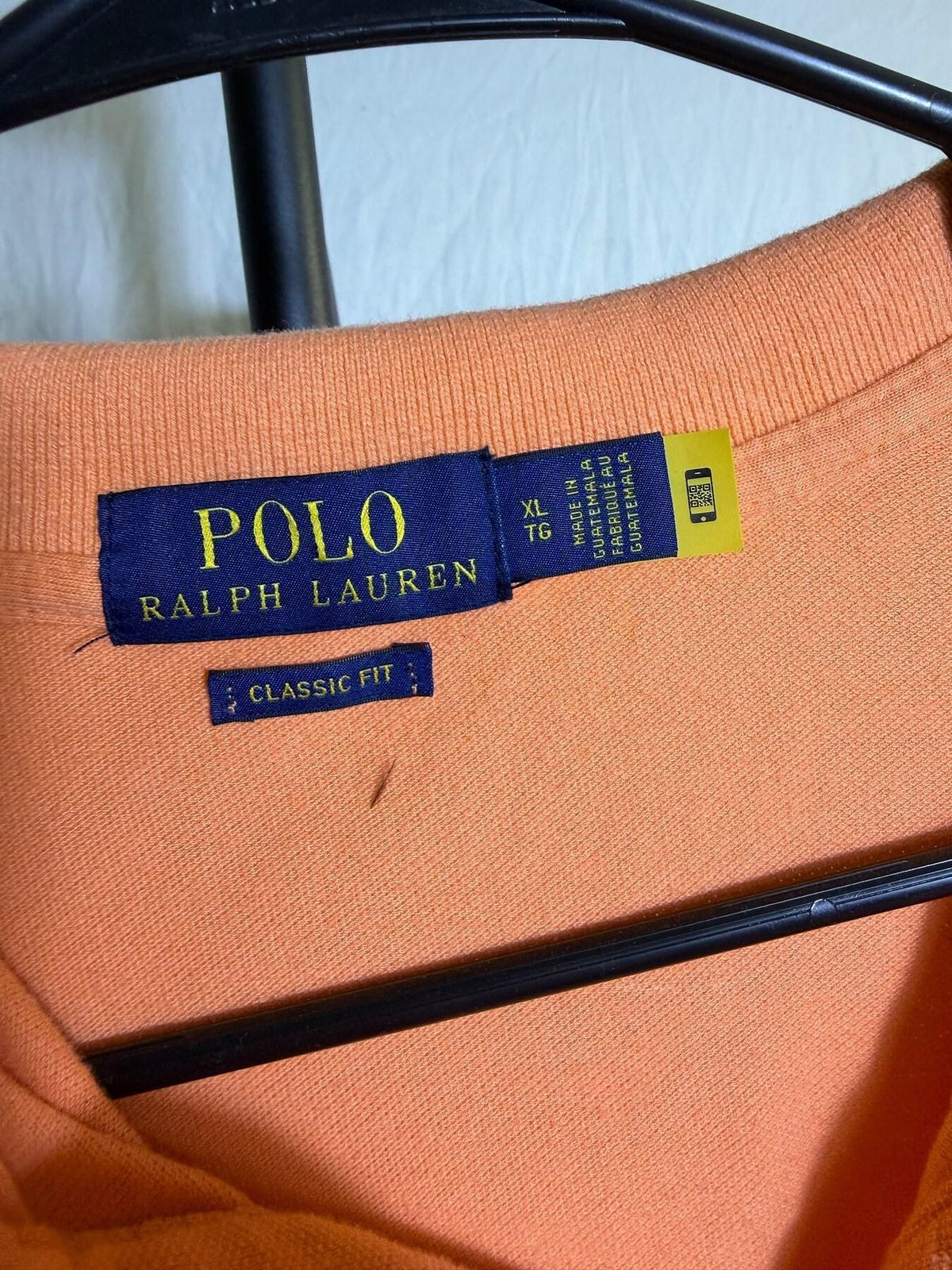 Polo Ralph Lauren Men's Orange Classic Fit Polo Shirt XL - Wormhole Thrift