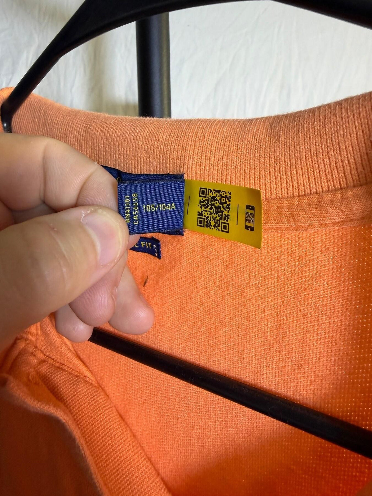 Polo Ralph Lauren Men's Orange Classic Fit Polo Shirt XL - Wormhole Thrift