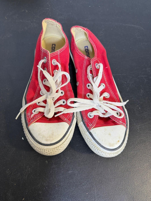 Converse Chuck Taylor All Star Low Top Sneakers Red M9696 Men's 5 Women's 7 - Wormhole Thrift