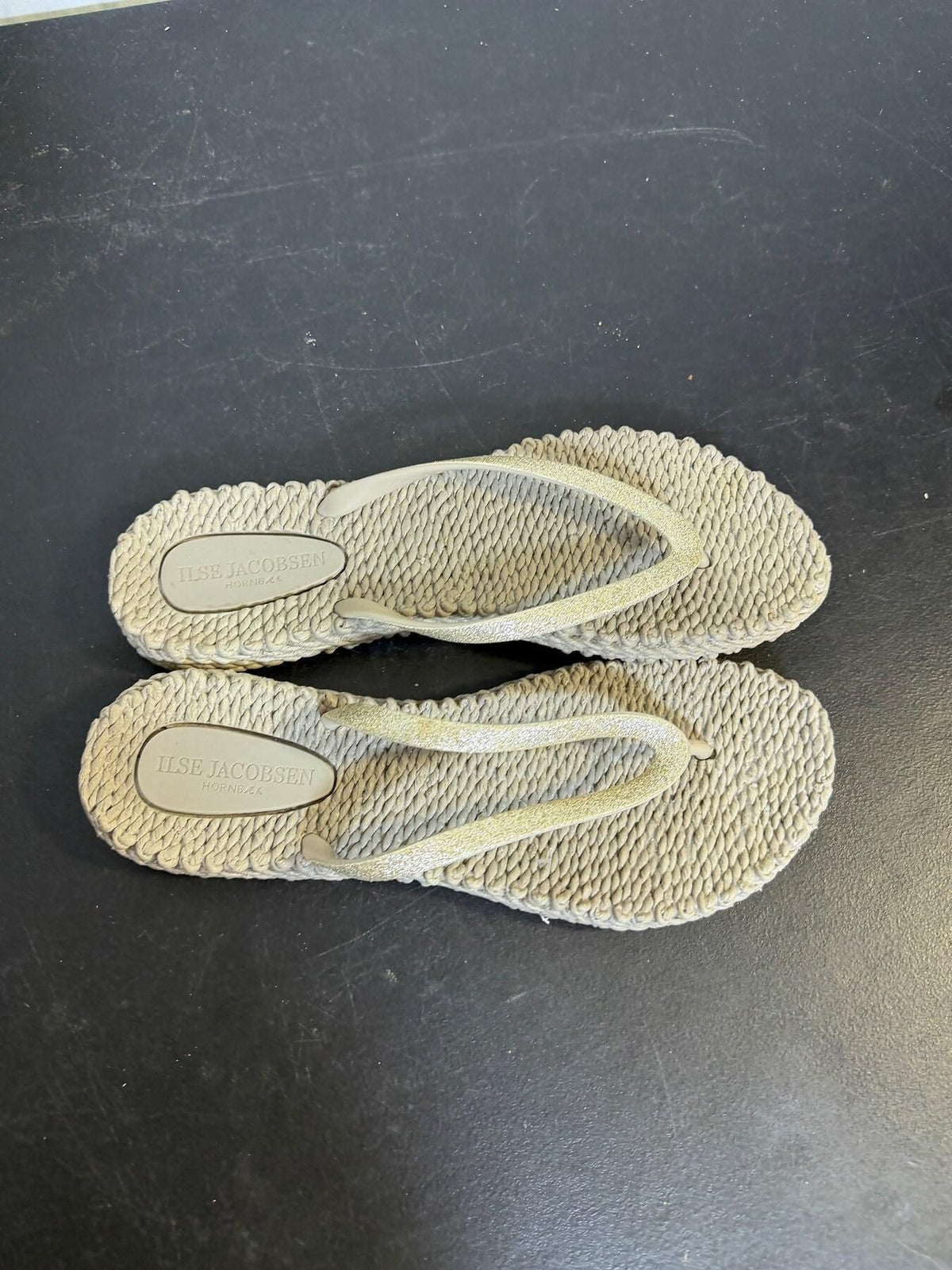 Ilse Jacobsen Hornbæk Braided Glitter Flip Flops Sandals US 9 - Wormhole Thrift