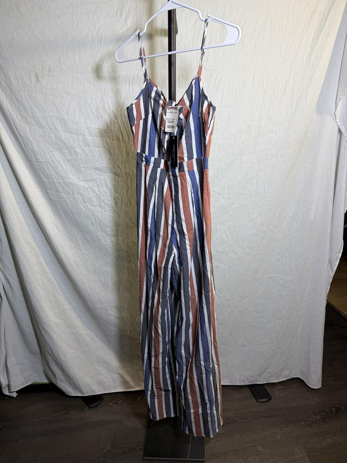 Romeo + Juliet Couture Striped Wide Leg Jumpsuit Size S NWT - Wormhole Thrift