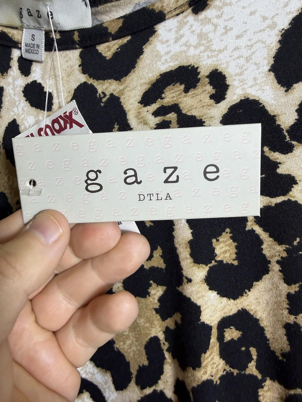 New With Tags Gaze Women's Small Leopard Print Long Sleeve Top - Wormhole Thrift