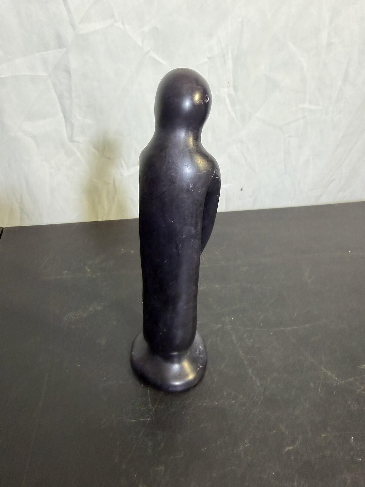 Vintage Kenyan Abstract Carved Stone Figure Sculpture 9" Tall - Wormhole Thrift