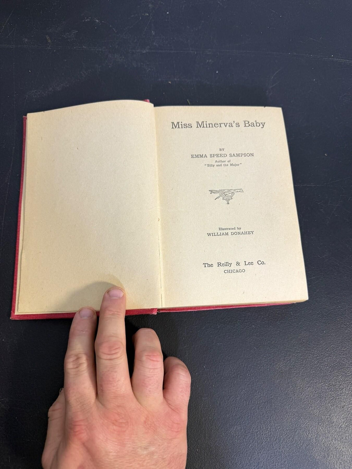 Vintage 1920 Miss Minerva's Baby by Emma Speed Sampson Reilly & Lee Book - Wormhole Thrift