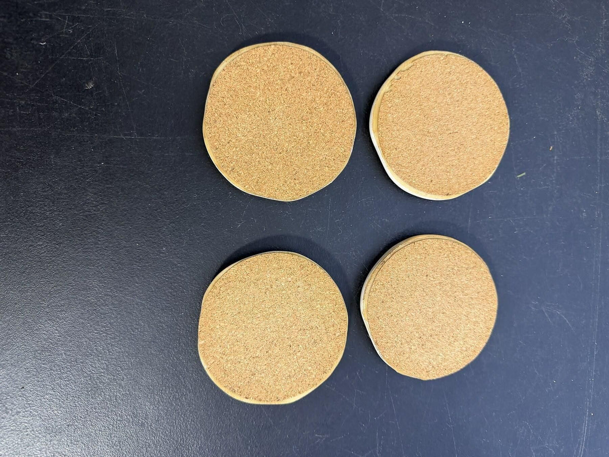 Set of 4 Fall Thanksgiving Coasters - Pumpkins & Turkey - Wormhole Thrift