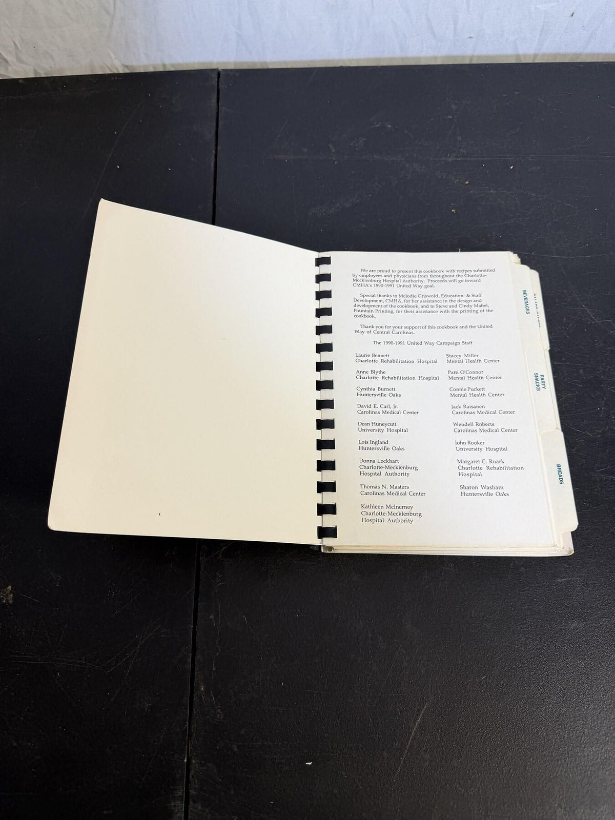 Vintage Cooking With Authority Cookbook Charlotte-Mecklenburg Hospital 1990-91 - Wormhole Thrift