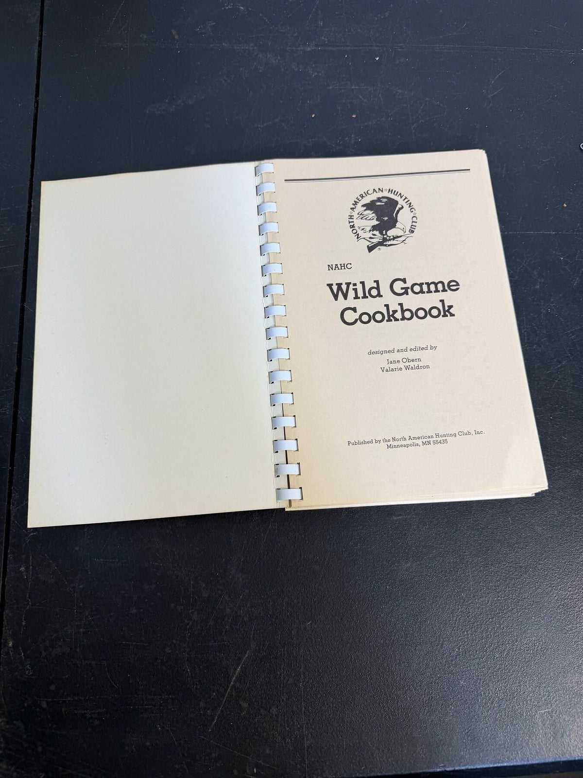 Vintage 1987 NAHC Wild Game Cookbook Camp Cooking Recipes - Wormhole Thrift