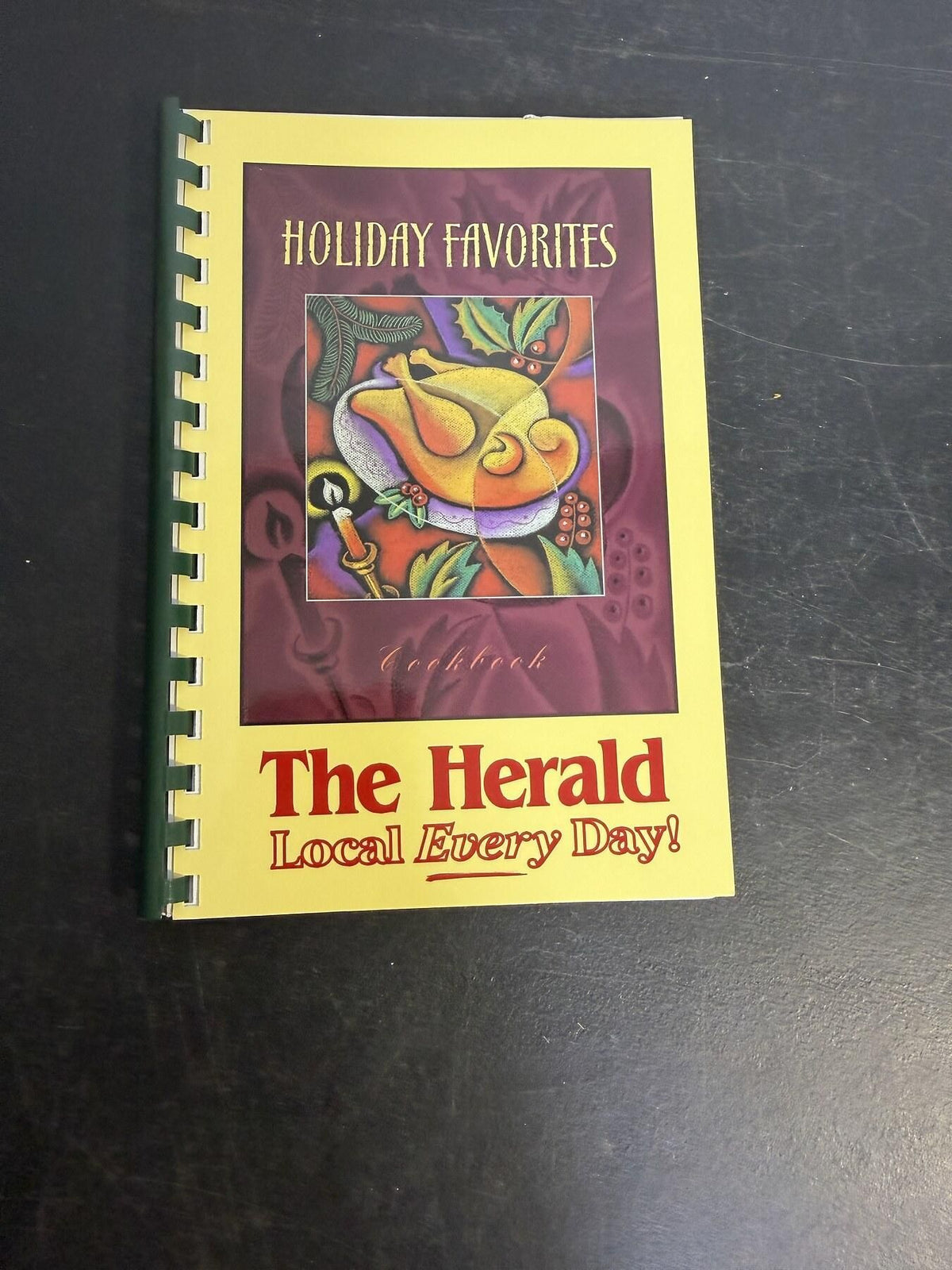 Vintage 2000 Holiday Favorites Cookbook The Herald Spiral Bound Recipes - Wormhole Thrift