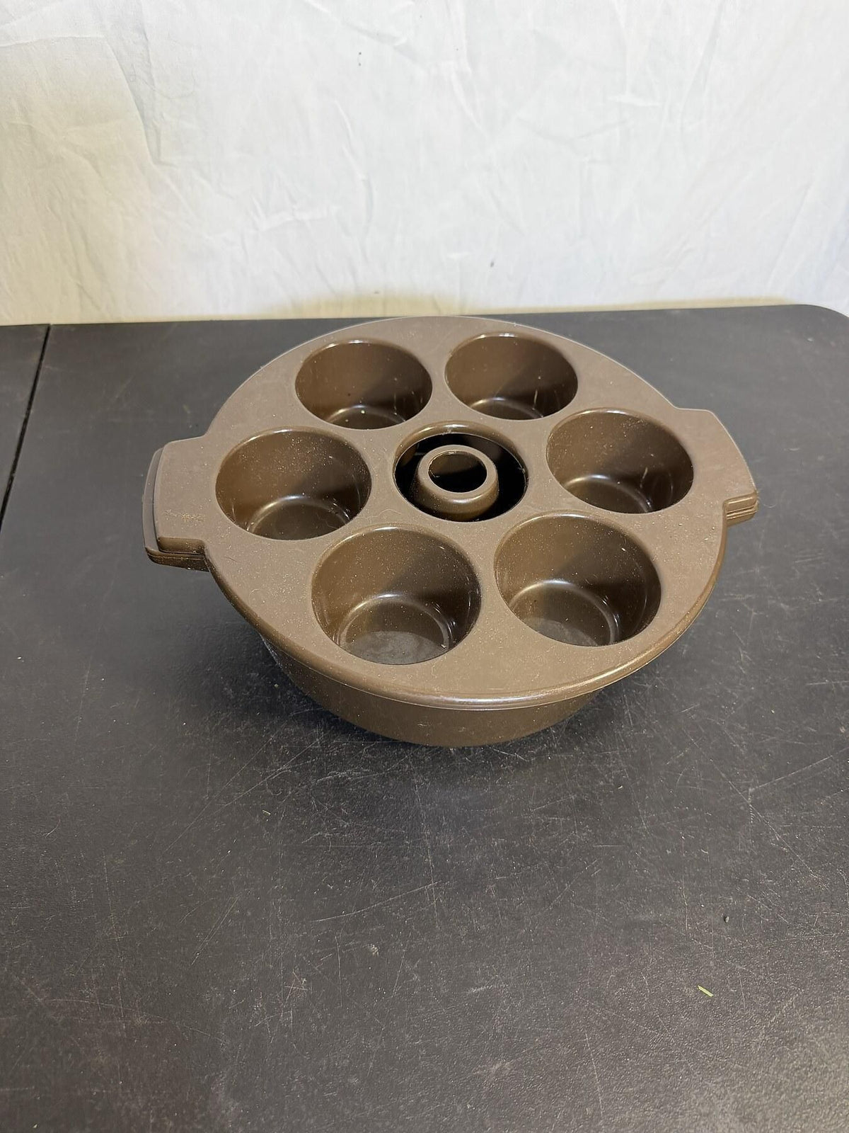 Vintage Mirro Microwave Bundt Cake Pan with 6-Cup Insert Brown - Wormhole Thrift