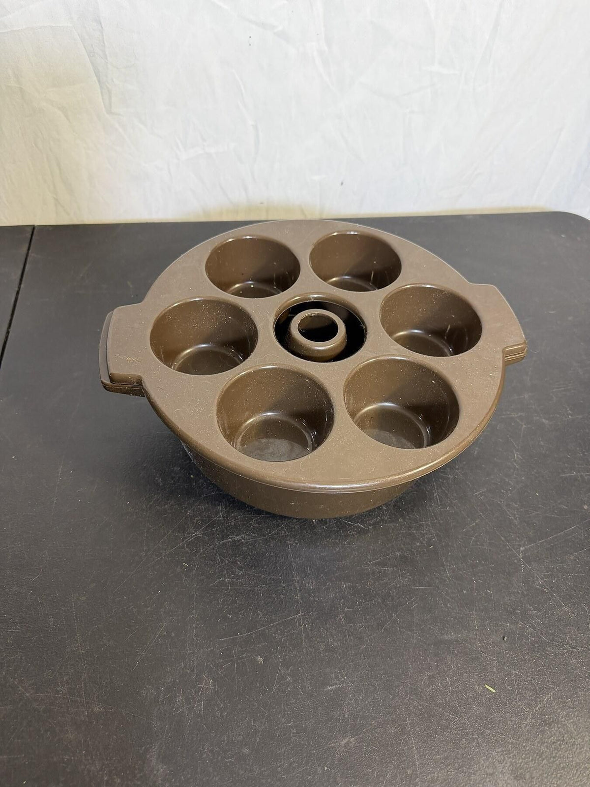 Vintage Mirro Microwave Bundt Cake Pan with 6-Cup Insert Brown - Wormhole Thrift