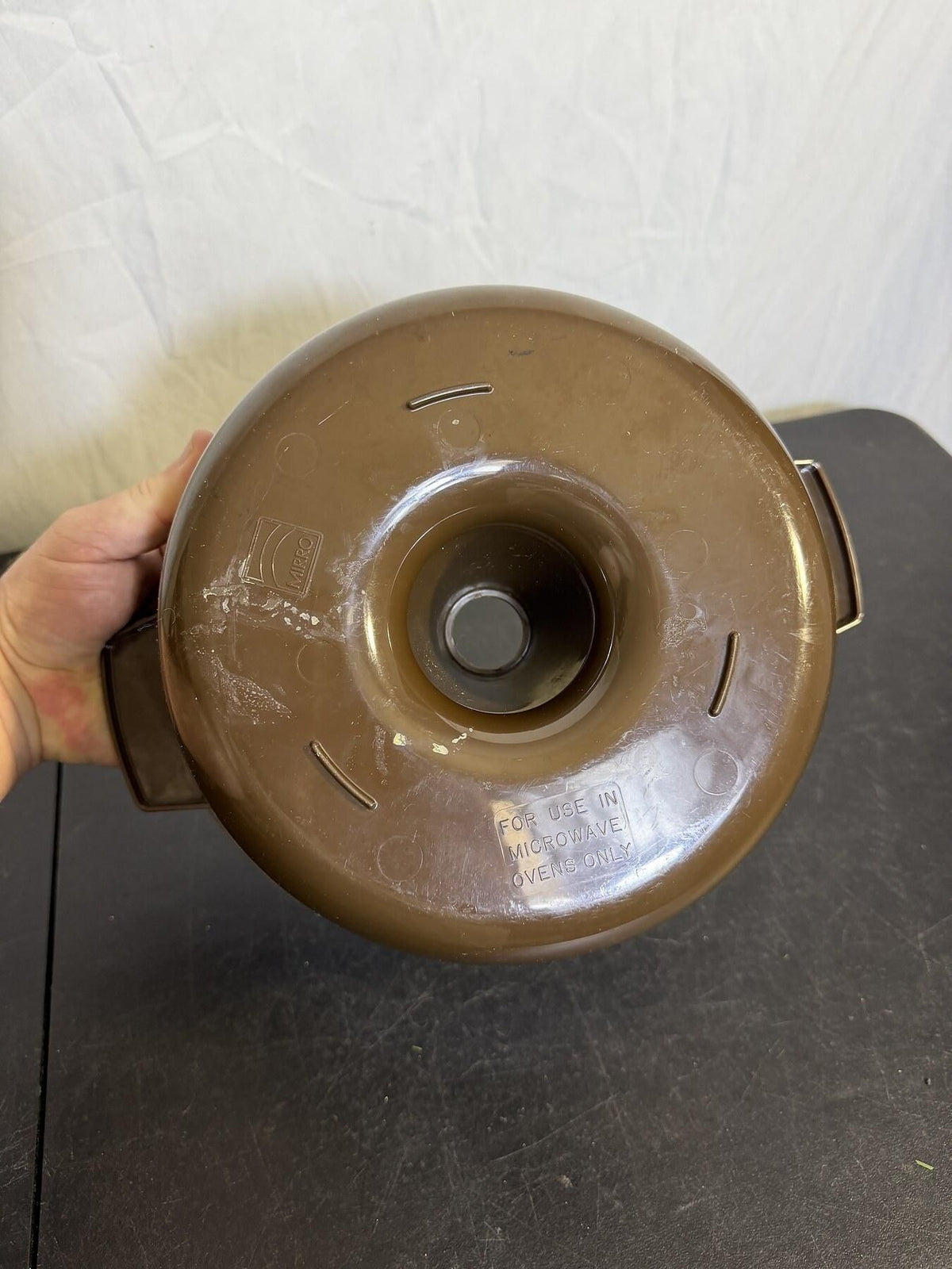 Vintage Mirro Microwave Bundt Cake Pan with 6-Cup Insert Brown - Wormhole Thrift