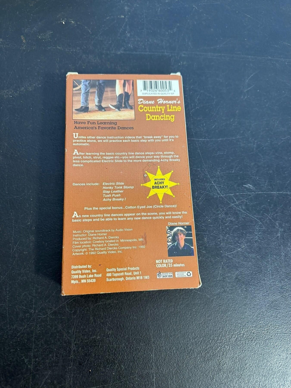 Vintage Diane Horner's Country Line Dancing VHS Tape 1996 - Wormhole Thrift