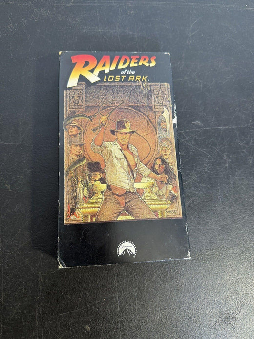 Vintage Raiders of the Lost Ark VHS Tape 1981 Paramount - Wormhole Thrift